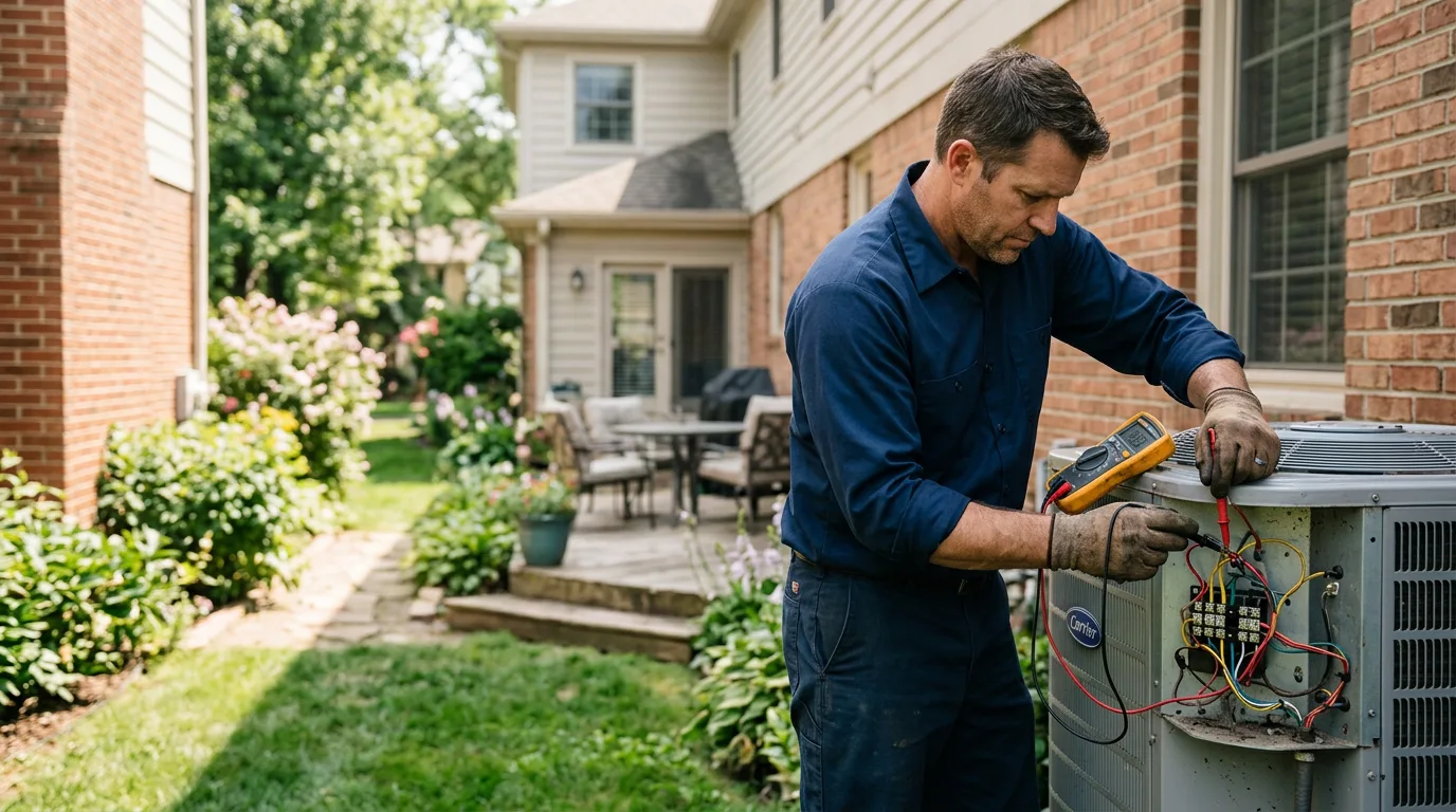 HVAC technician working near De Mossville, KY